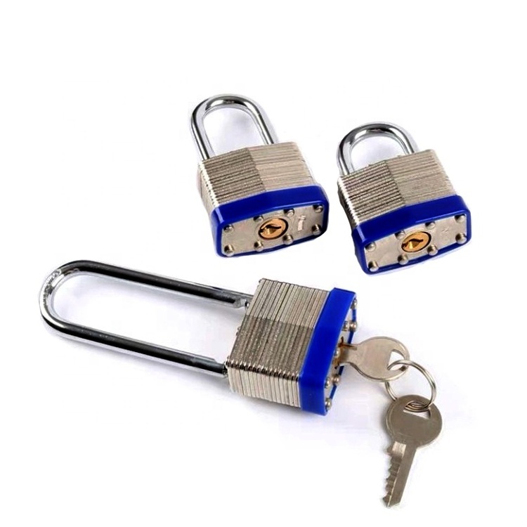 High Security Copper Core Padlock Metal Gate And Bicycle Lock Square Iron Safety Padlock