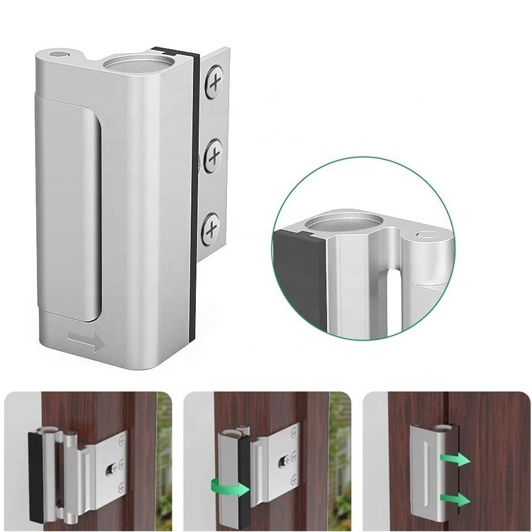 Home Security Door Lock  Childproof Door Reinforcement Lock defender with 3