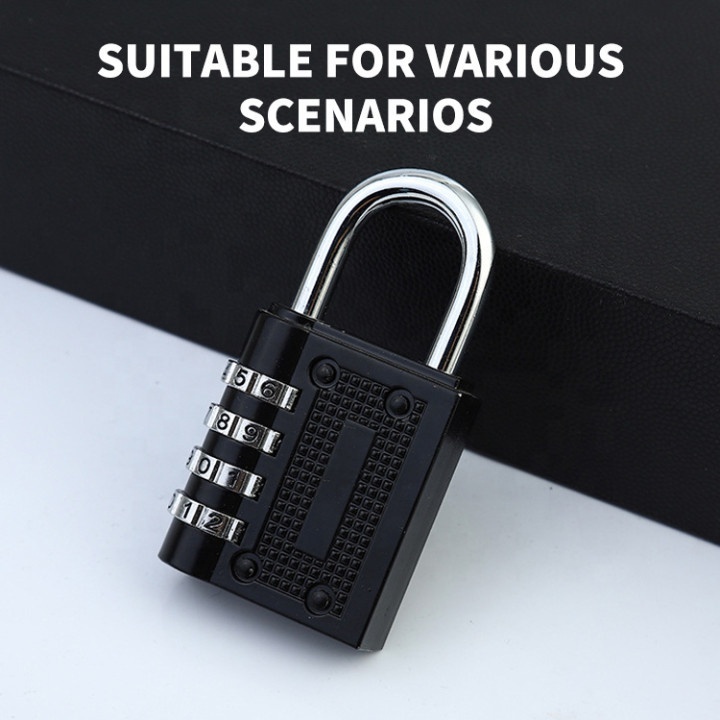 4 Digit Travel Combination Lock Padlocks 4 Digit Outdoor Waterproof Safety Padlock