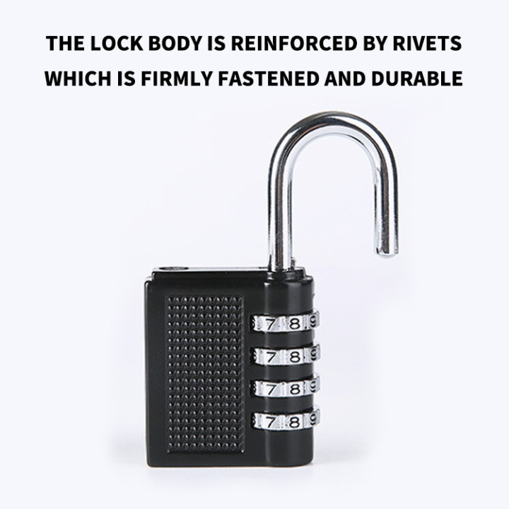 4 Digit Travel Combination Lock Padlocks 4 Digit Outdoor Waterproof Safety Padlock