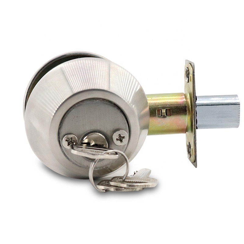 ULW Door Double Sided Lock With Keys Glass Hardware Steel Door Guard Security Hotel Door Guard Lock