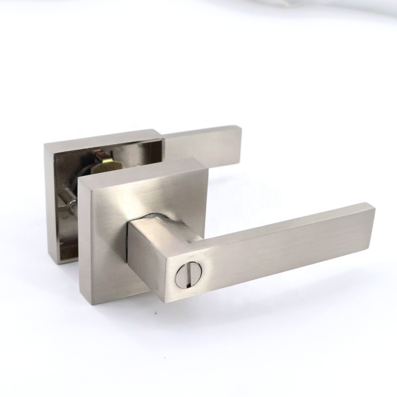 ULW Multipoint Door Locks Bathroom Privacy Keyless Door Handle Lever Lock Aluminium Door Lock