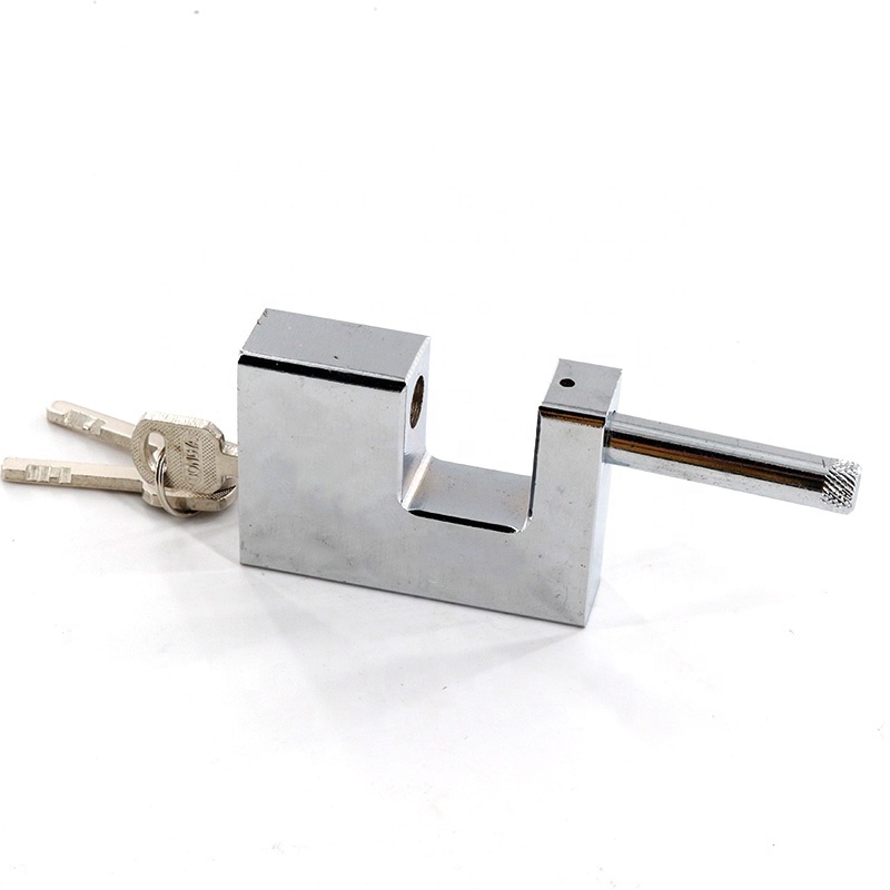 ULW Golden Supplier Security Padlock Rectangular Solid Brass Padlock Warehouse Lock