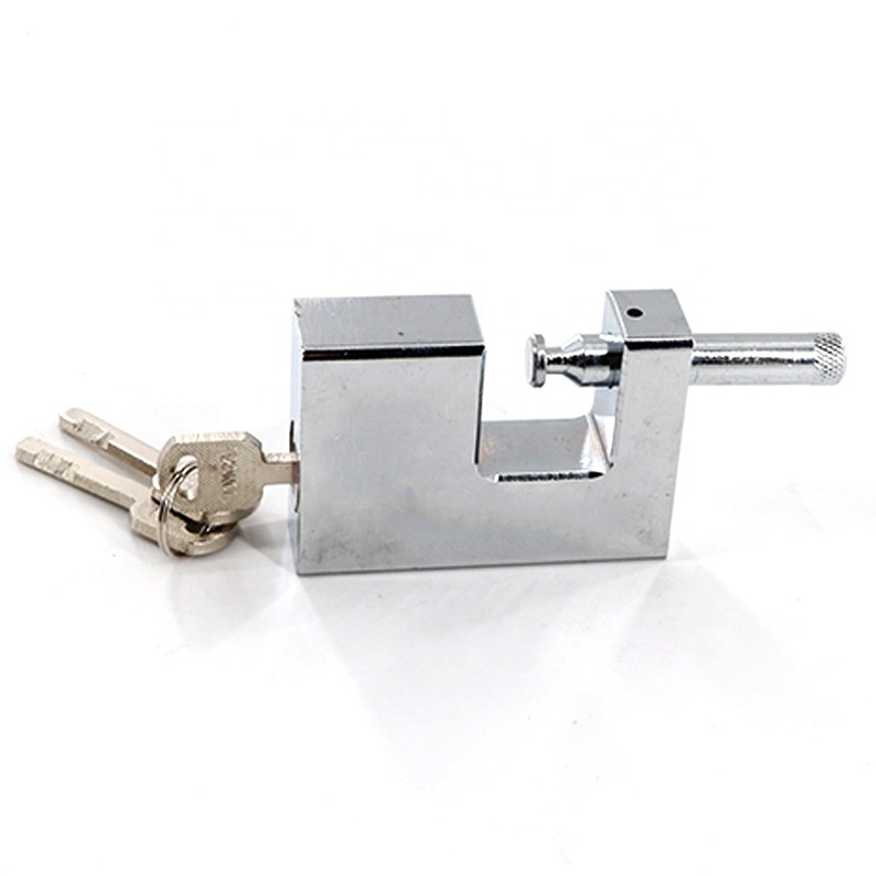 ULW Golden Supplier Security Padlock Rectangular Solid Brass Padlock Warehouse Lock