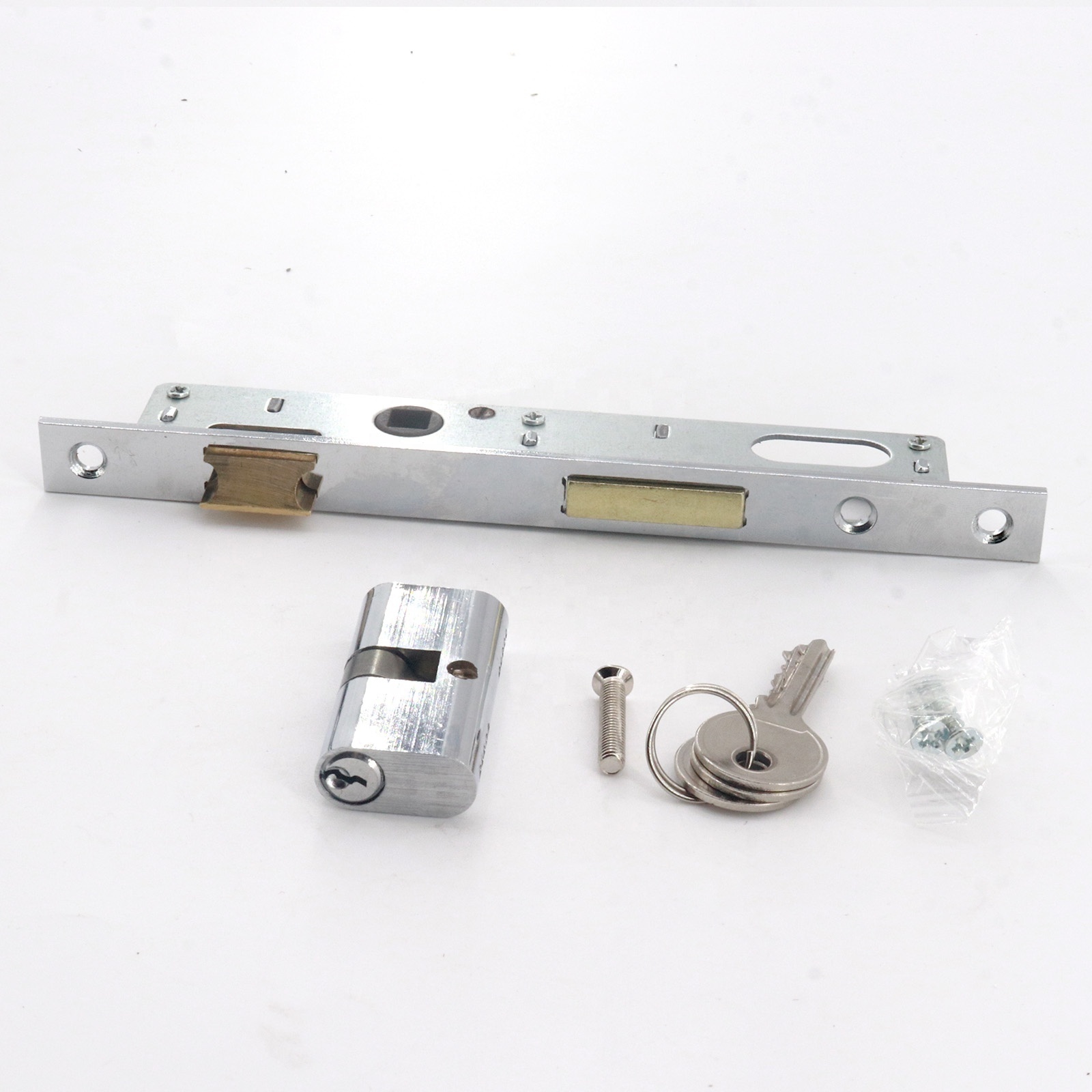 ULW Door Lock With Cylinder And Handle Gold Cylinder Door Lock Multifunction Mortice Lock Cylinder