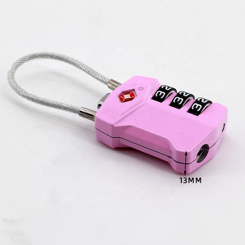 ULW With Steel Cable Combination Number Chain Lock Combination Lock For Cabinet Drawer Door