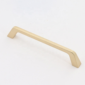 ULW Zinc Alloy Polish Gold Furniture Door Handle Universal Furniture Drawer Handle G Profile Handle Kitchen Cabinet Pull