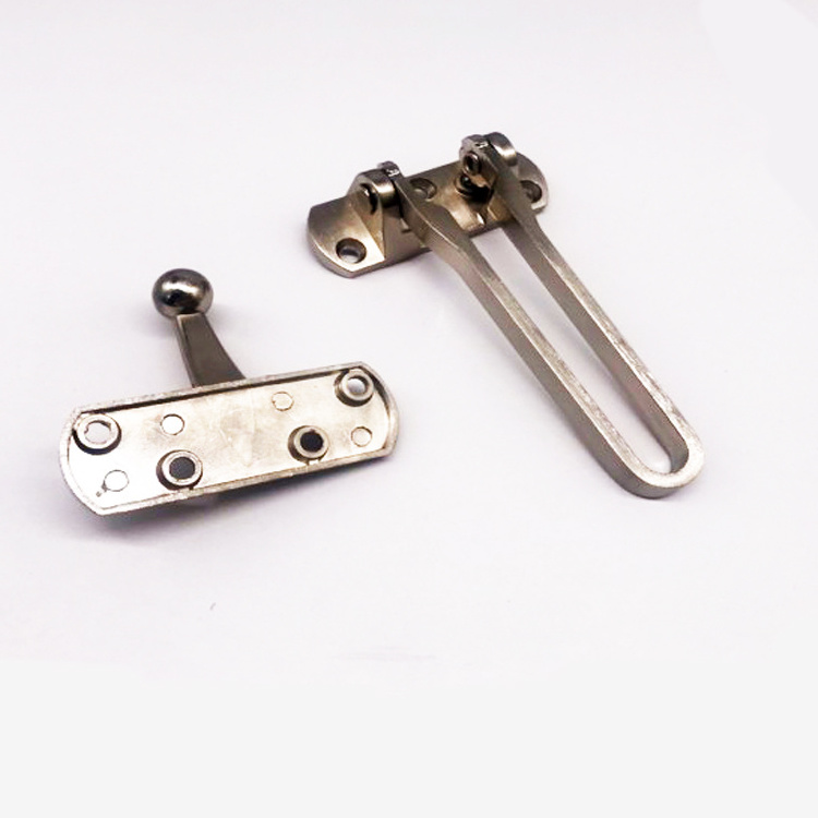 Top quality  Zinc Alloy large anti-theft door clasp for hotel safety door hardware security chain door guard