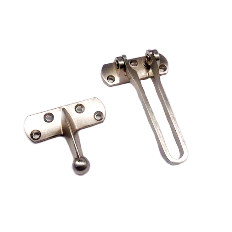 Top quality  Zinc Alloy large anti-theft door clasp for hotel safety door hardware security chain door guard