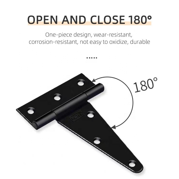 Hight Quality Iron Rustproof T-Strap Barn Door Hinges Shed Door Heavy Duty Hinges Gate T Strap Hinges