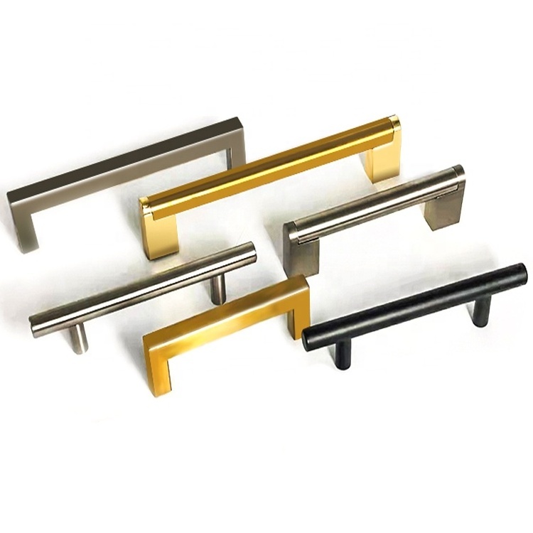 Modern Cabinet Handles And Knobs For Metal Kitchen Brushed Nickel Cabinet Handle Drawer Door Furniture Handle