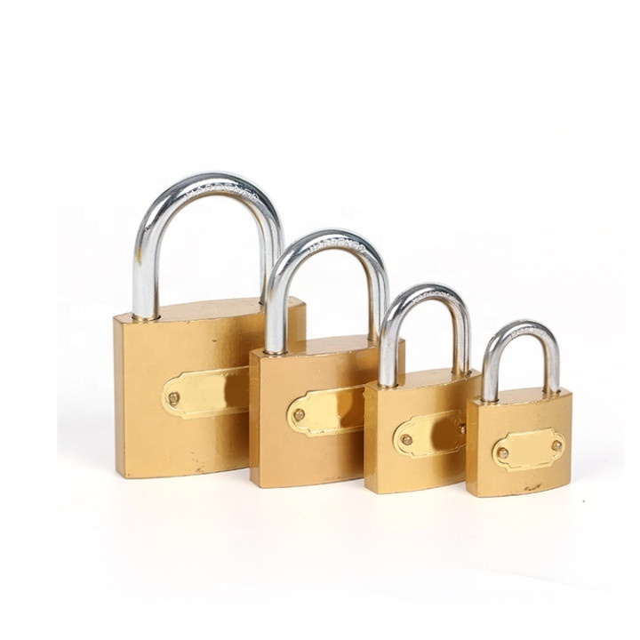 Heavy duty brass copper padlocks and keys in bulk double waterproof ring iron lock safety iron padlocks 50mm