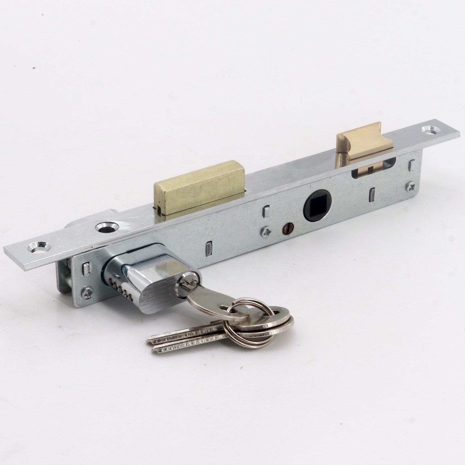 ULW Door Lock With Cylinder And Handle Gold Cylinder Door Lock Multifunction Mortice Lock Cylinder