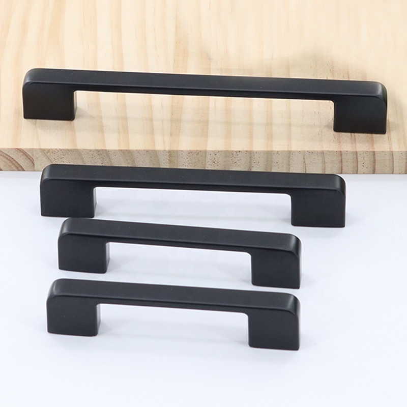 ULW Cabinet Handles Black And Gold Sets Kitchen Ccabinet Drawer Wardrobe Pull Flush Handle