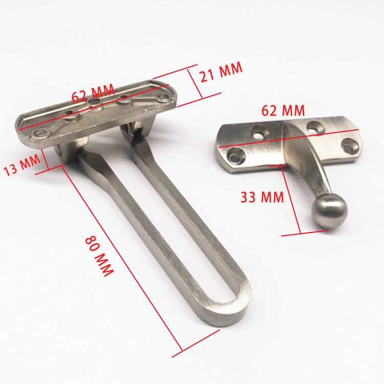 Top quality  Zinc Alloy large anti-theft door clasp for hotel safety door hardware security chain door guard