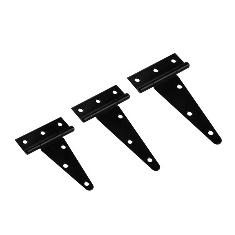 Hight Quality Iron Rustproof T-Strap Barn Door Hinges Shed Door Heavy Duty Hinges Gate T Strap Hinges