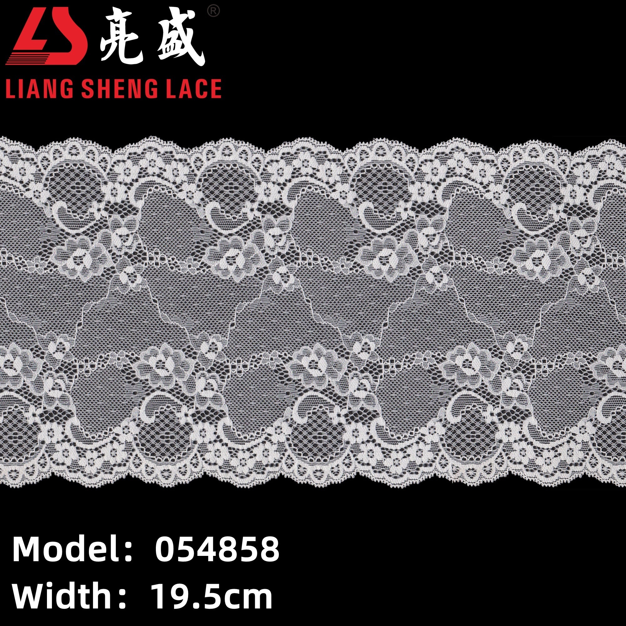 054858 Nylon Spandex Clothing Lace Decoration Elastic Mesh Lace Decoration Dress Material Trim