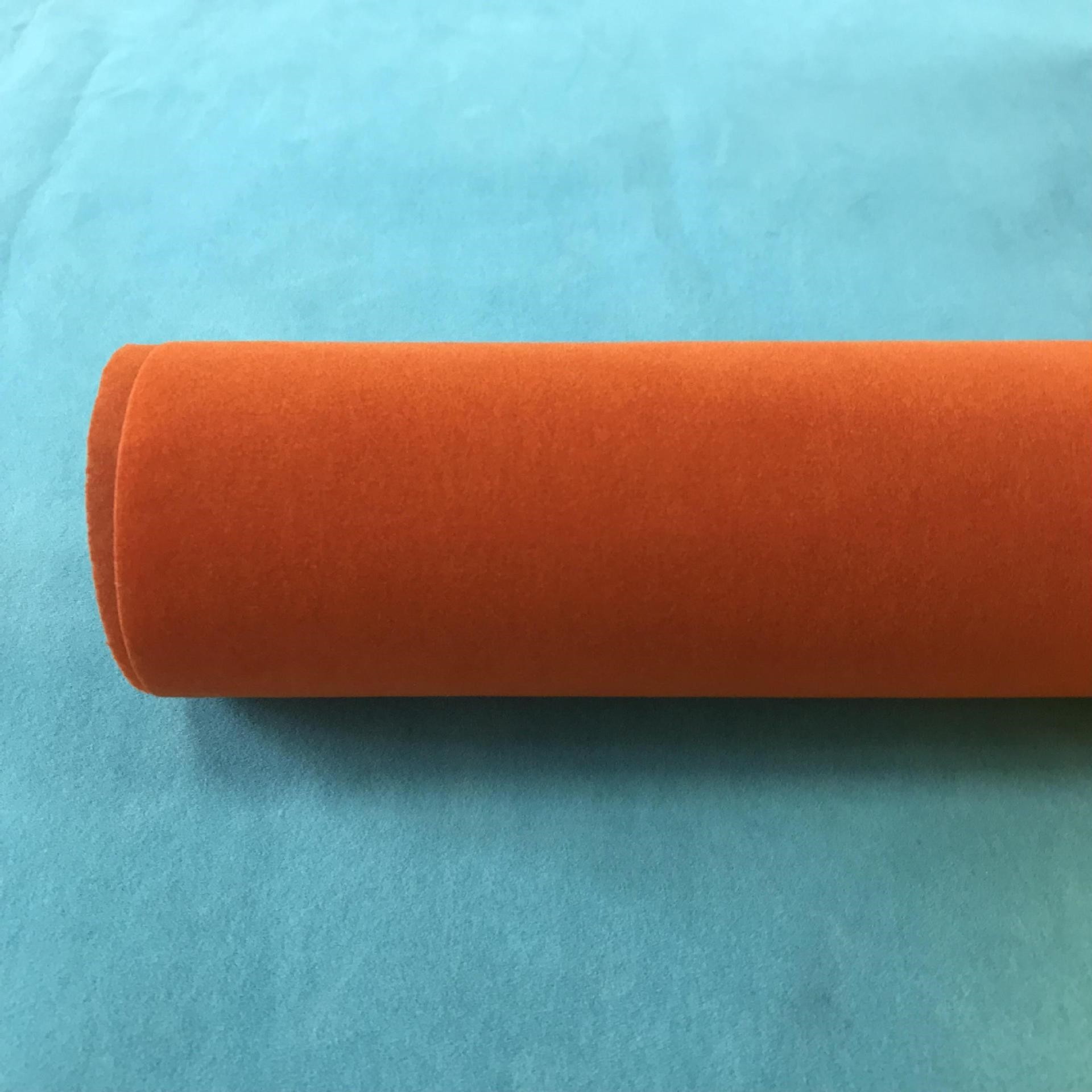 LS760 Wholesale Polyester Non-woven Flocking Velvet Fabric Self-adhesive Flocking Fabric For Jewelry Box Gift Packing Box