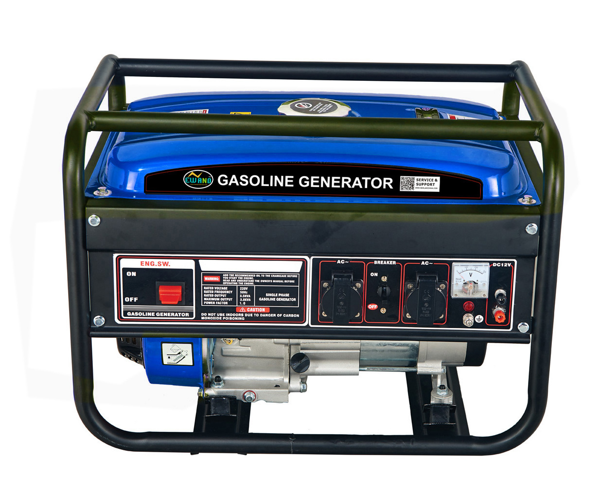 2.5KW 6.5HP OHV 168F-1 Portable Gasoline Engine Generator 3 phase Gasoline Generator