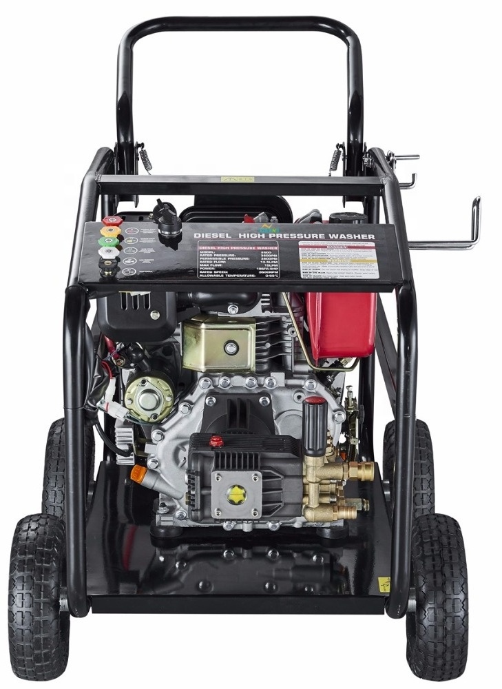 250Bar 15Lpm 9Hp Professional Diesel Engine High Pressure Washer With Diesel Engine