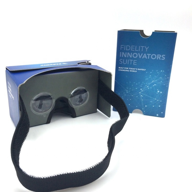 LOW MOQ branded Google cardboard 3D vr glasses for smartphone