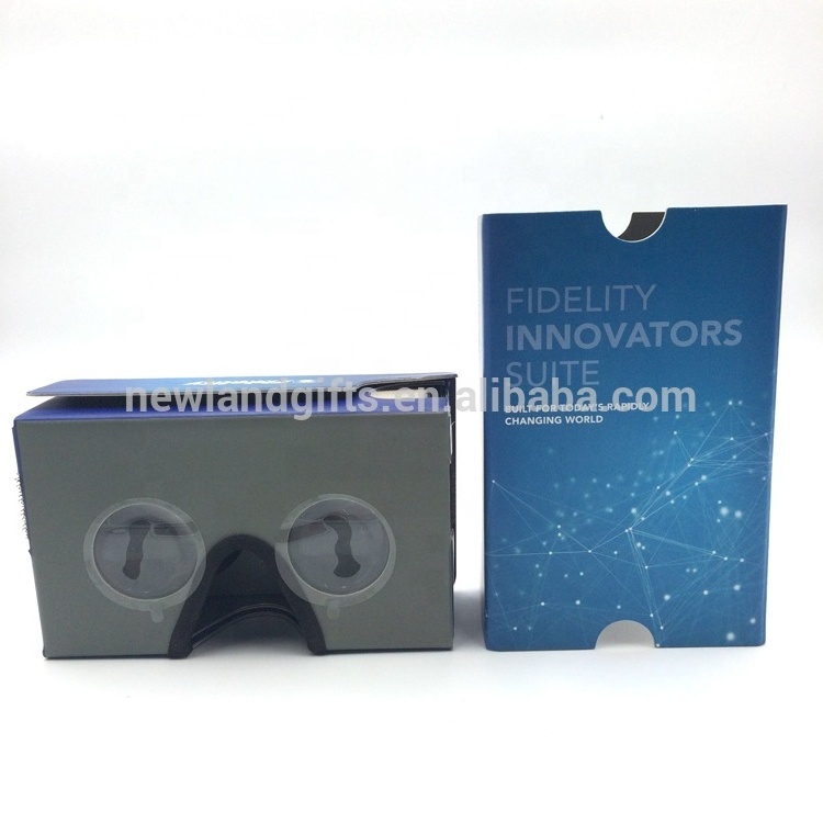 LOW MOQ branded Google cardboard 3D vr glasses for smartphone