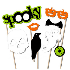 Custom Halloween photo booth props for halloween decorations