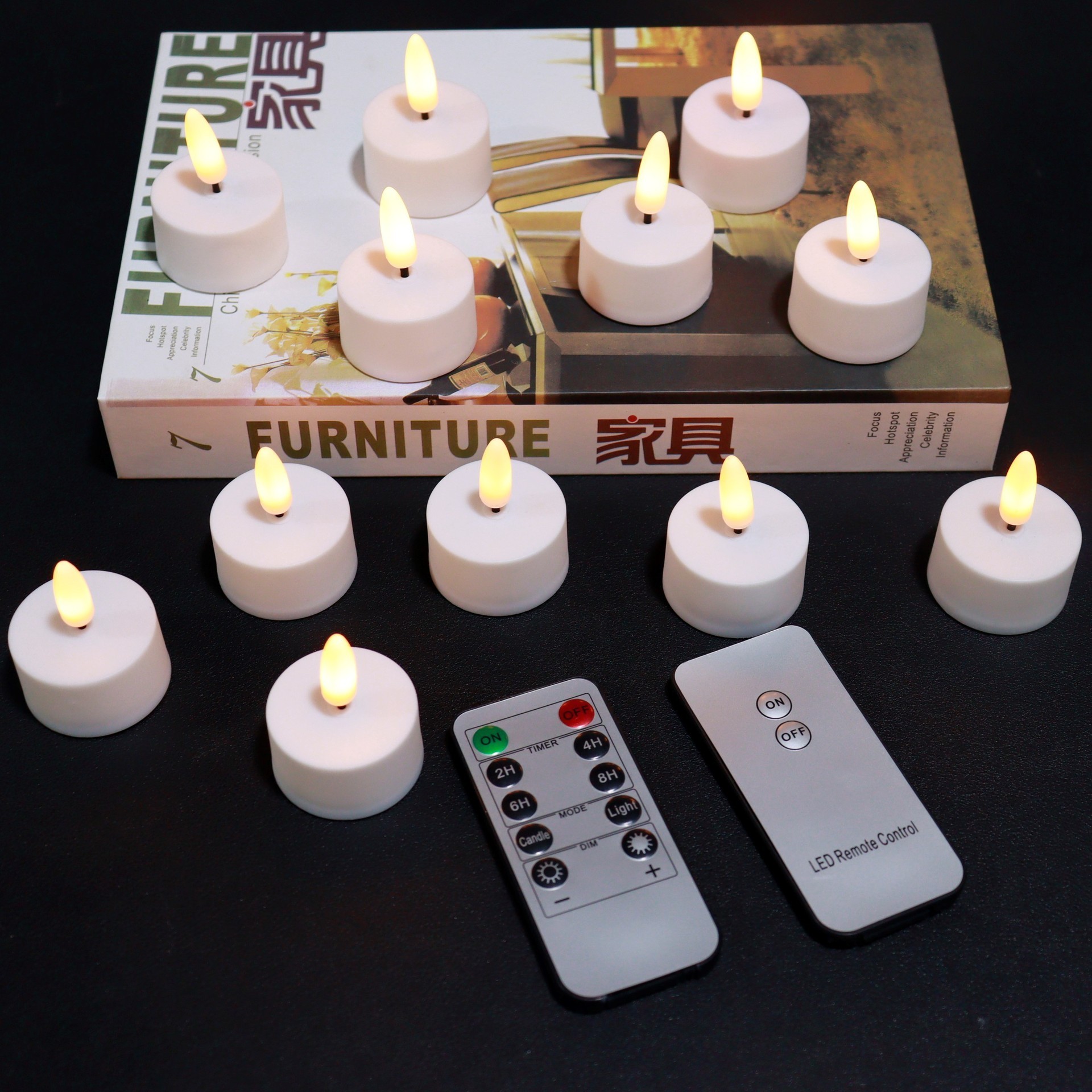 Hot sale Battery Operated Bullet Wick Flameless Led Tea Light Candle For Wedding Birthday Party Decoration