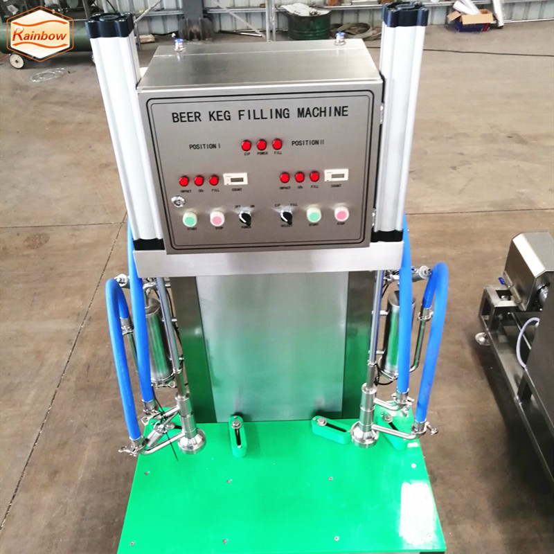 Canning Machine Beer Filler Beer Filling Dosing Machine Automatic Beer Keg Washing and Keg Filling 2 Heads/1 Heads