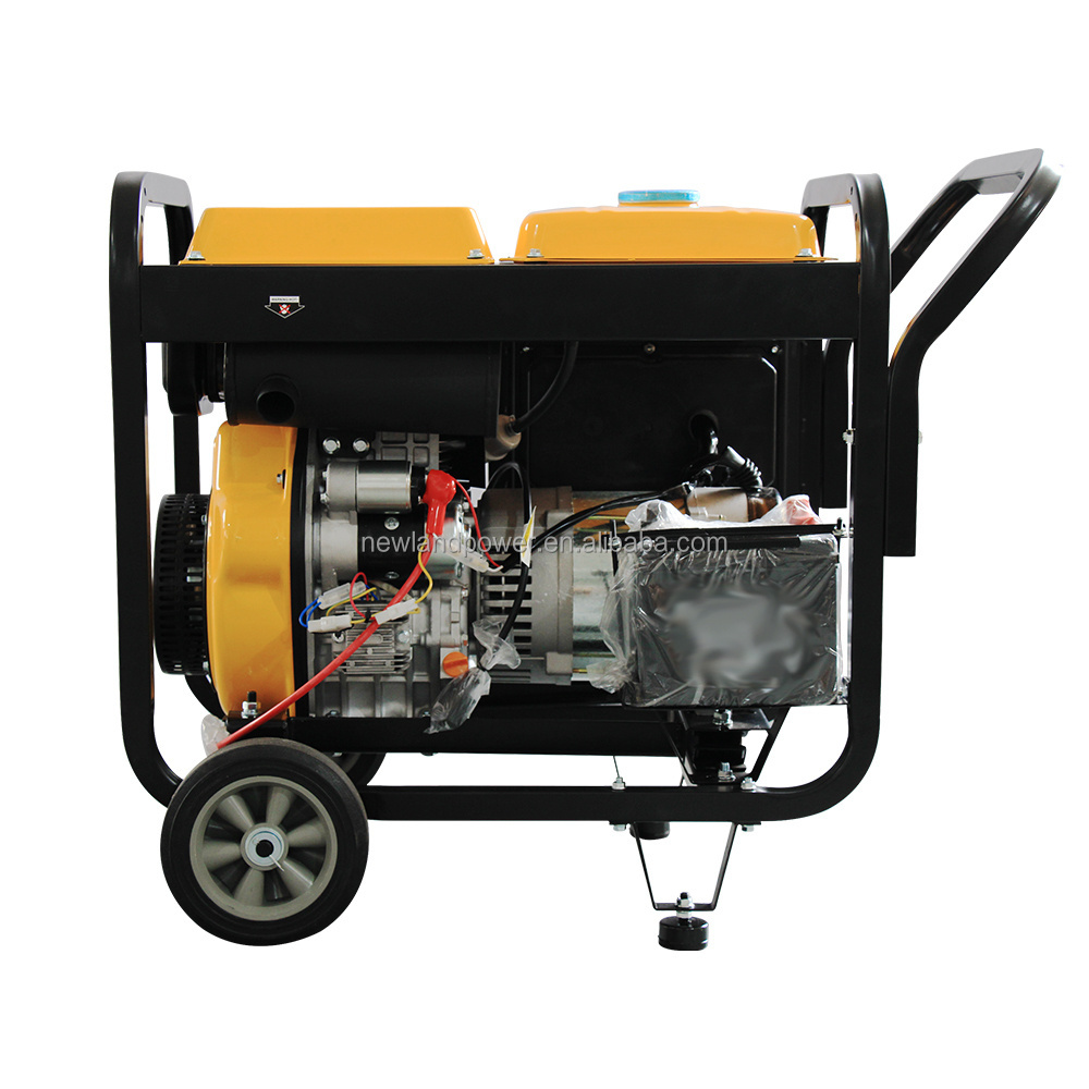 Newland 6.5kw three phase with wheels diesel car generator