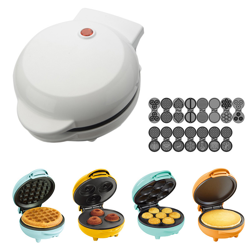 5 in 1 detachable omelet kids cartoon waffle cone donuts machine stainless steel round waffle maker