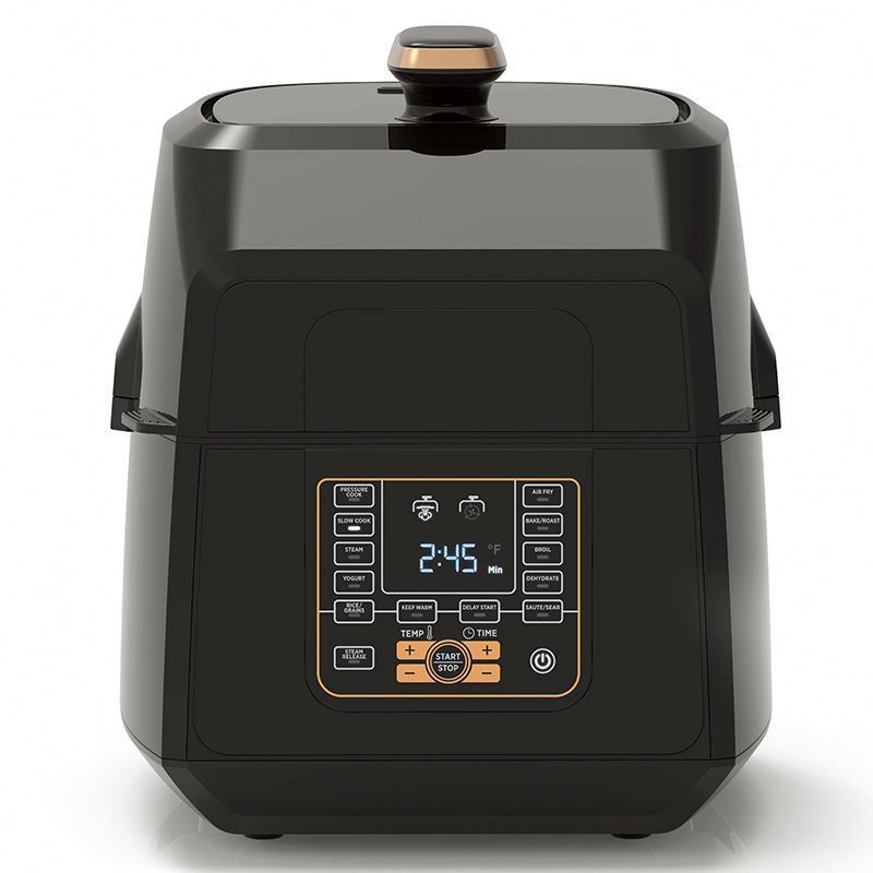 Combo of Air Fryer & Pressure Cooker 12 in 1 Multi-functional Broil Slow Cooker Air Fryer and More with 6.5 Quart Capacity