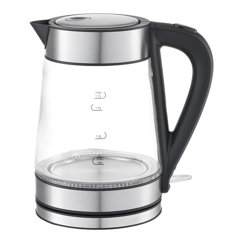 7 level temperature control 304 stainless steel 1.7L 2200W digital LCD electric kettle