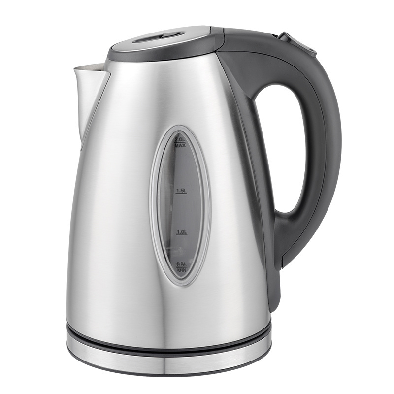 Basics Stainless Steel Fast, Portable Electric Hot Water Kettle for Tea and Coffee, 1.7-Liter, Silver