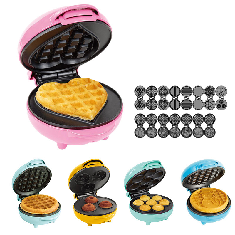 3 in 1 detachable square 4 slice breakfast large stainless steel waffle sandwich maker