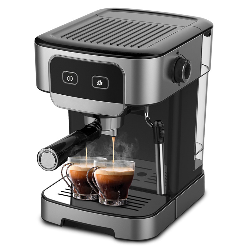 Espresso Coffee Machine Maker with Milk stainless steel Removable Large Capacity Water Box