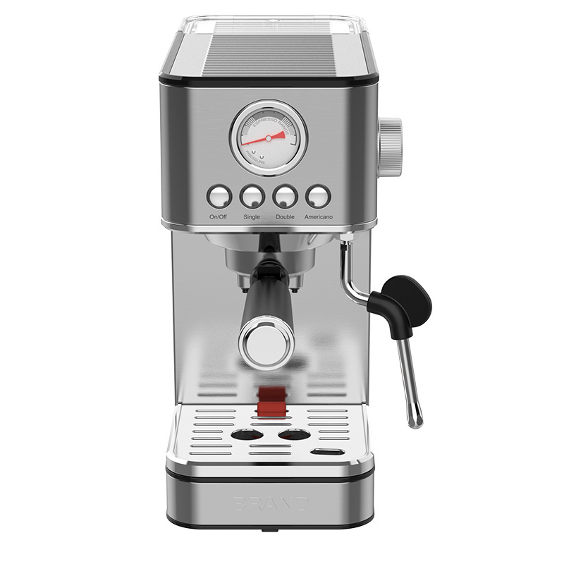 Espresso Coffee Machine Maker with Milk stainless steel Removable Large Capacity Water Box