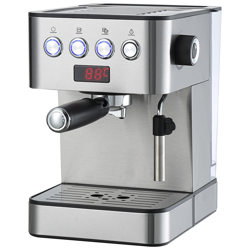 Factory OEM 4 in 1 automatic 20 15 bar latte machine stainless steel Italian espresso smart coffee maker with milk frother