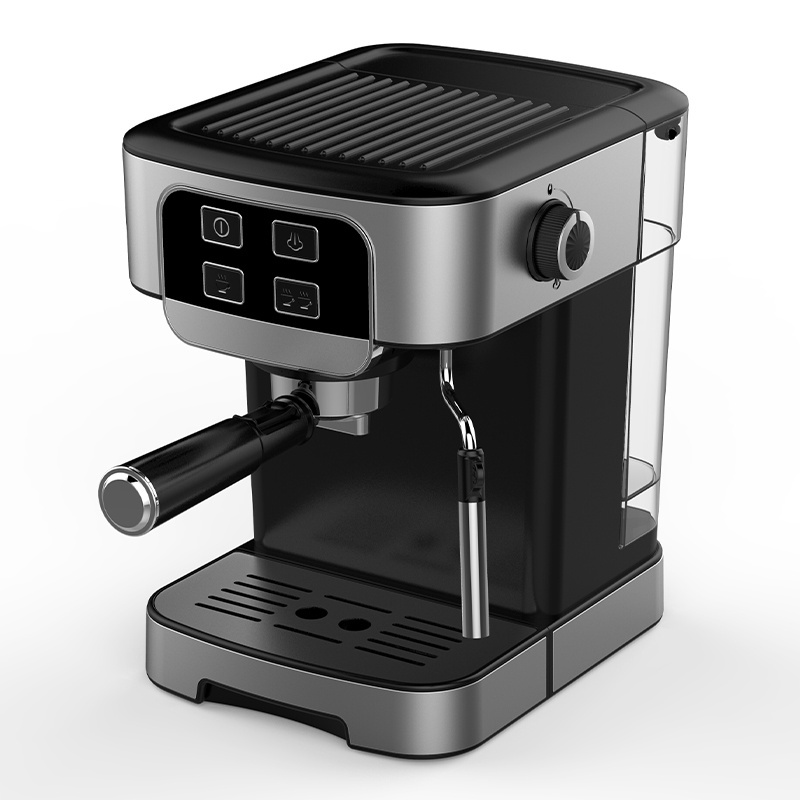 Espresso Coffee Machine Maker with Milk stainless steel Removable Large Capacity Water Box