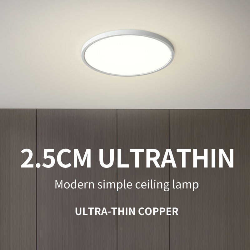 Ultra-thin 2.5 cm Ceiling Light Round Modern Simple Lamp for Living room Home Bedroom Office Led Light Ceiling