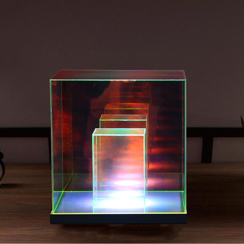 New Design Magical Acrylic Cube 3D Party Lights Led for Holiday Bar Restaurant Night Light Table Lamp