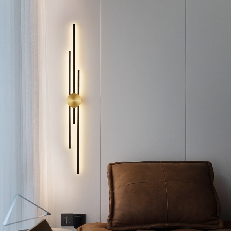 Sconce Indoor LED Wall Light Long Minimalist Up Down Bedside Simplicity Decoration Light for Aisle Bedroom Living Room