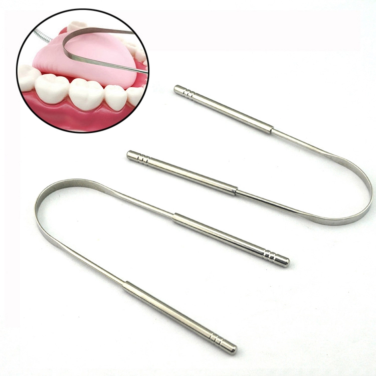 Oral Cleaning Care Stainless Steel U Shape Tongue Cleaner Scraper