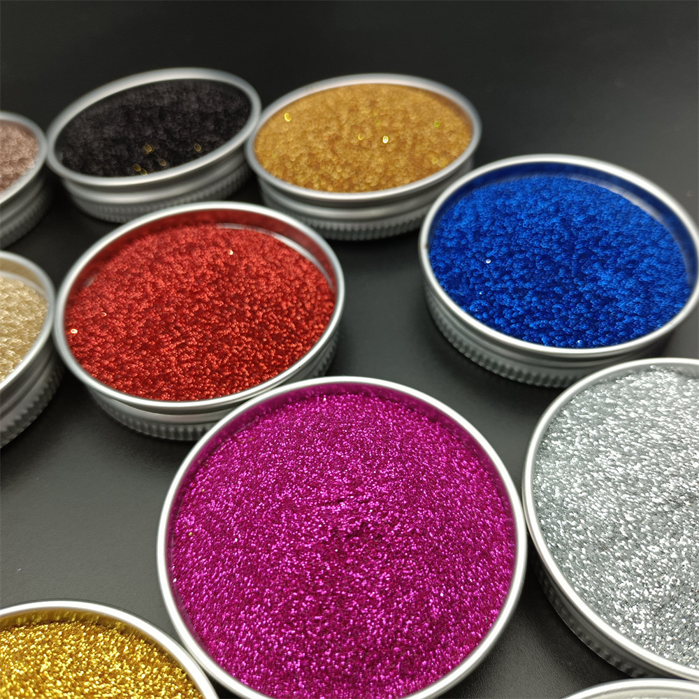 Fine Art Material Christmas Cosmetic Glitter Powder Rainbow Webbing PLA Biodegradable Extra Fine Glitter