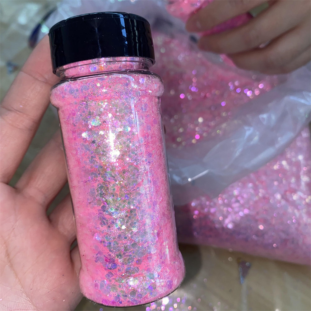 Polyester Design 1oz 2oz 100g Bottles Jars Shakers Packaged Bulk Craft Wholesale Glitter