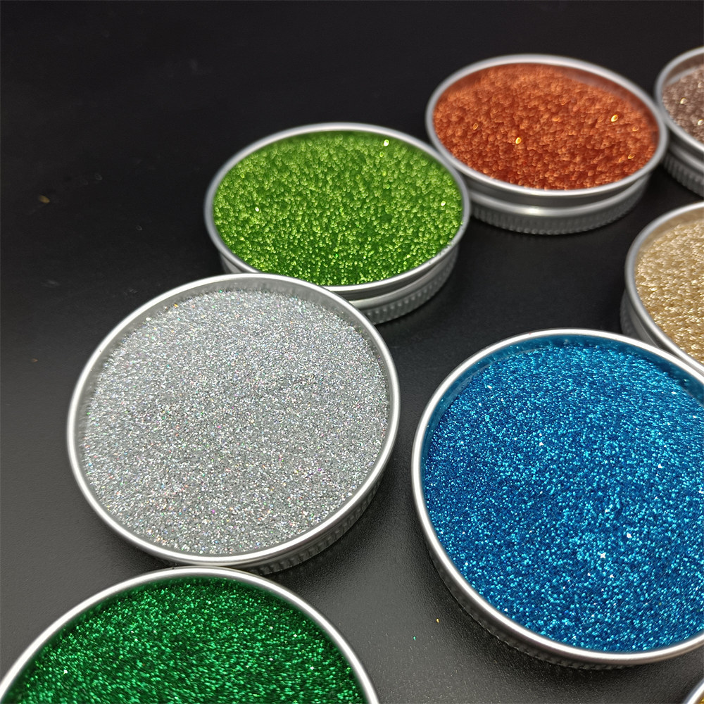 Fine Art Material Christmas Cosmetic Glitter Powder Rainbow Webbing PLA Biodegradable Extra Fine Glitter