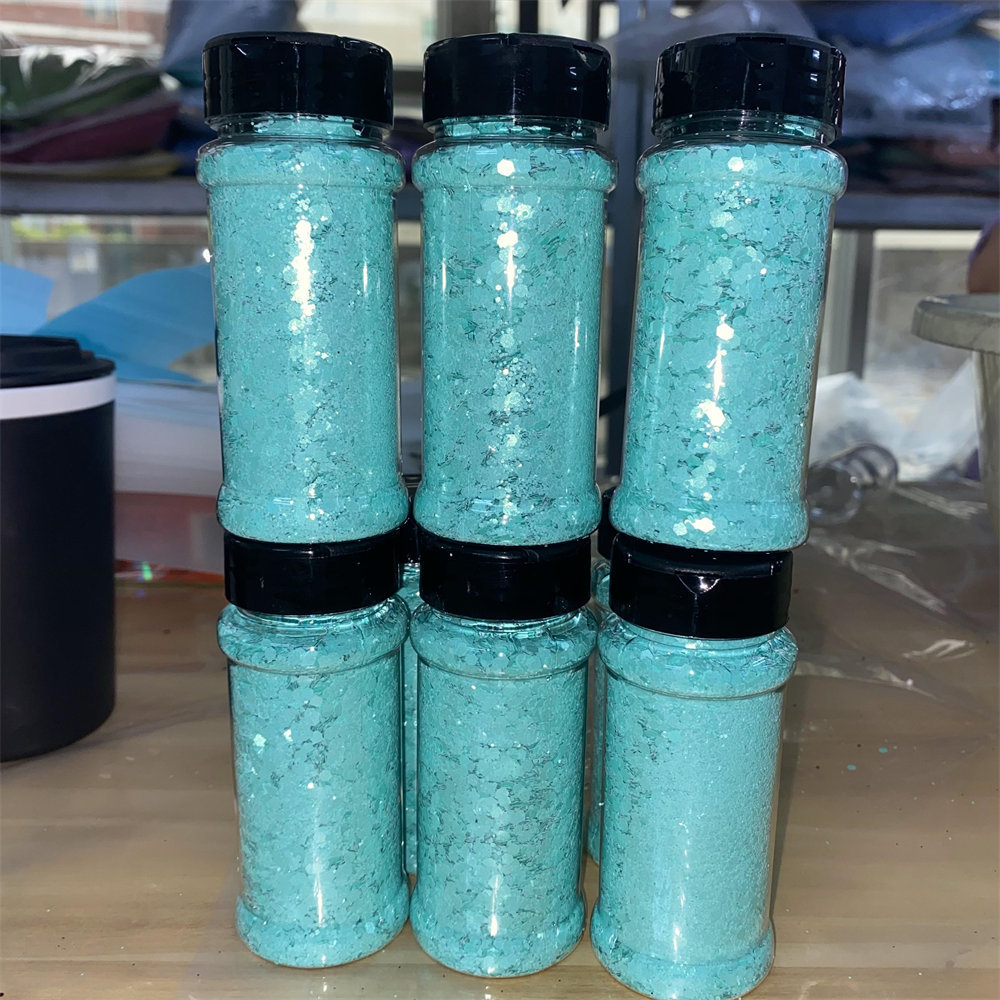 Ready To Ship 2oz Glitter Shaker Jars Wholesale All Chunky Glitter For Craft Decoration