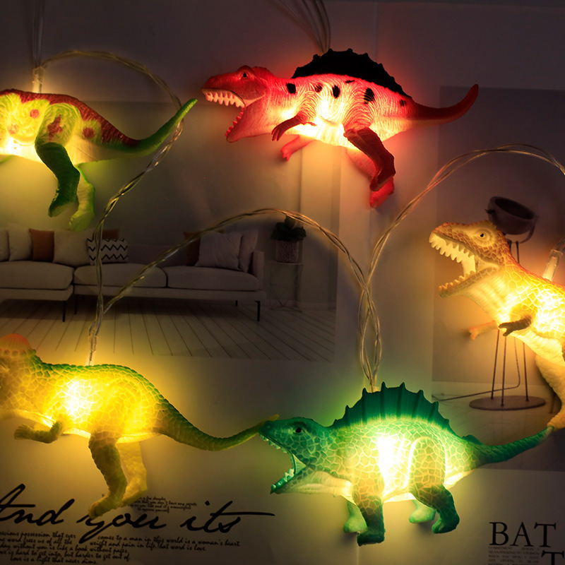 Customized cross-border new product led dinosaur children's room cartoon decoration Christmas light string