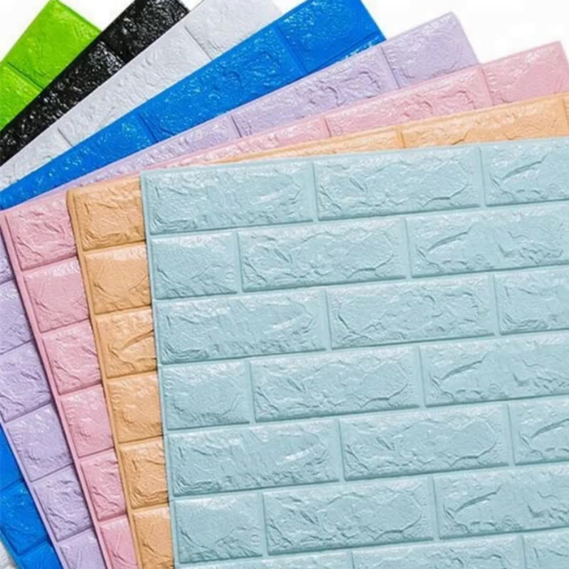 Factory Direct Wholesale PE Foam 3D Wallpapers Home Decor Wall Stickers Brick Wallpaper for Bedroom, Bathroom, Kitchen