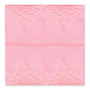 Hot Sale Pink Emboss Wallpaper 3d Pe Foam Self  Adhesive Wall Stickers 3d Home Decoration